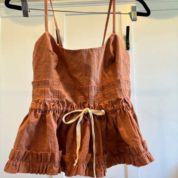 Free People Luna Corset Top in Iced Chai Pink - Picture 5 of 8